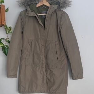 Spiewak Khaki Parka with Faux Fur Hood
